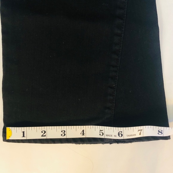 Citizens of Humanity Flare Wide Leg Jeans Black Slight Stretch Sz.26 31” Inseam - Picture 6 of 8